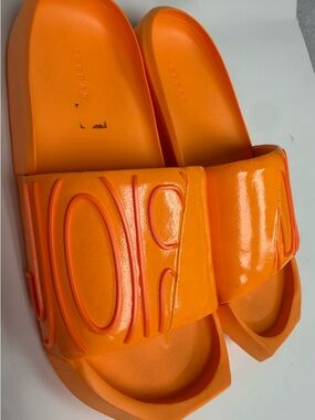 Orange Jordan Slide Sandals